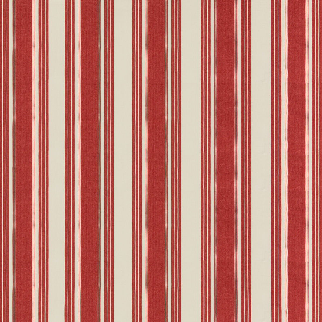 Colmar Stripe fabric in red color - pattern 8019110.19.0 - by Brunschwig &amp; Fils in the Folio Francais collection