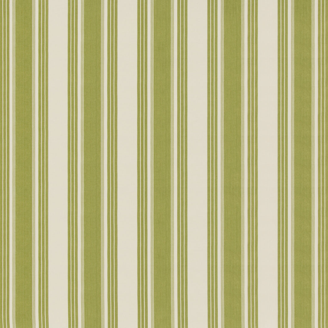Colmar Stripe fabric in leaf color - pattern 8019110.3.0 - by Brunschwig &amp; Fils in the Folio Francais collection