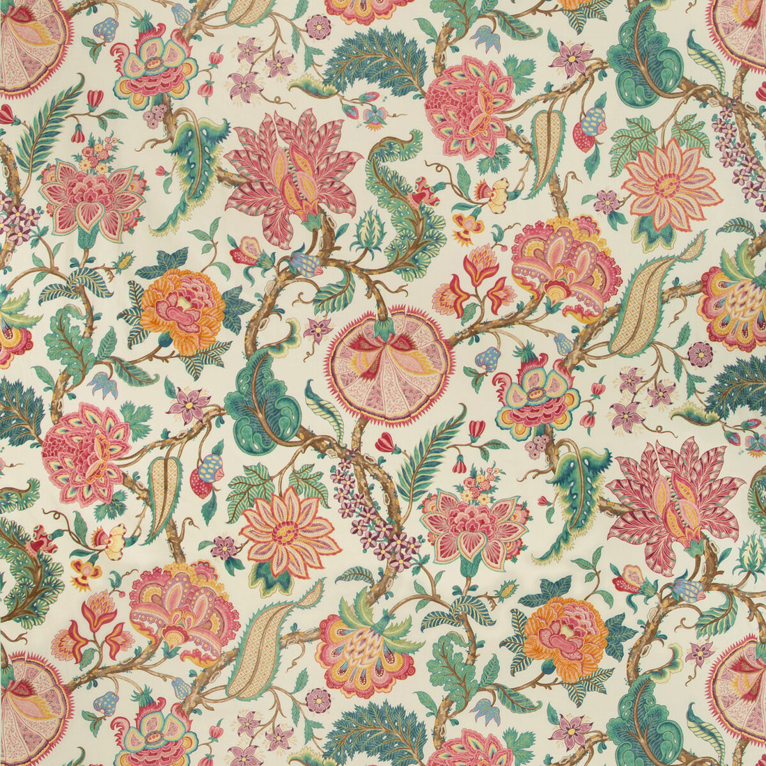 Saranda Print fabric in jewel color - pattern 8019128.347.0 - by Brunschwig &amp; Fils in the Folio Francais collection