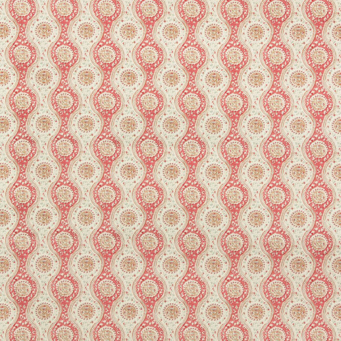 Nadari Print fabric in red/beige color - pattern 8019129.196.0 - by Brunschwig &amp; Fils in the Folio Francais collection