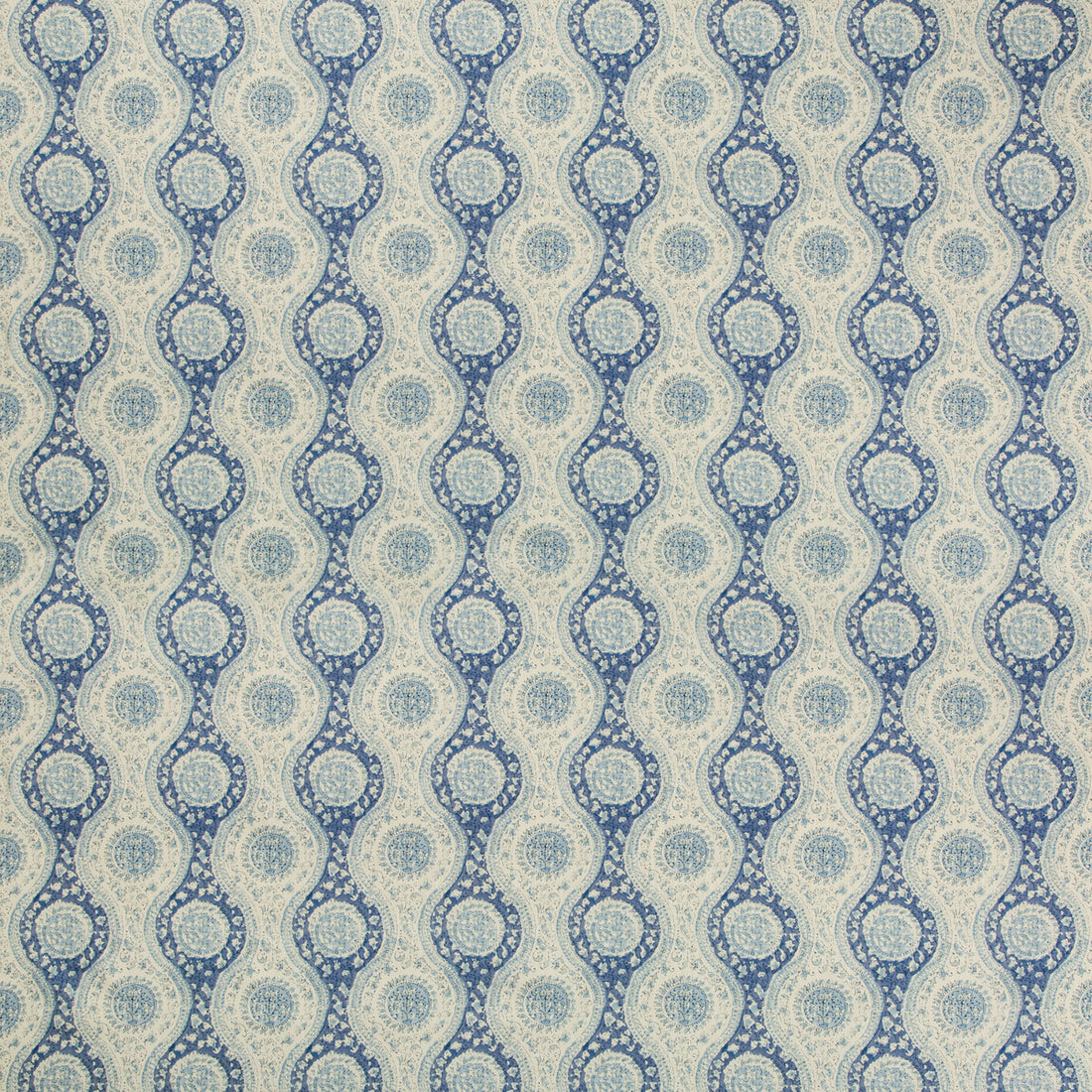 Nadari Print fabric in blue color - pattern 8019129.515.0 - by Brunschwig &amp; Fils in the Folio Francais collection