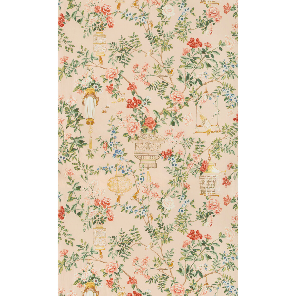 Jardin Fleuri Print fabric in petal color - pattern 8019137.177.0 - by Brunschwig & Fils in the Summer Palace collection