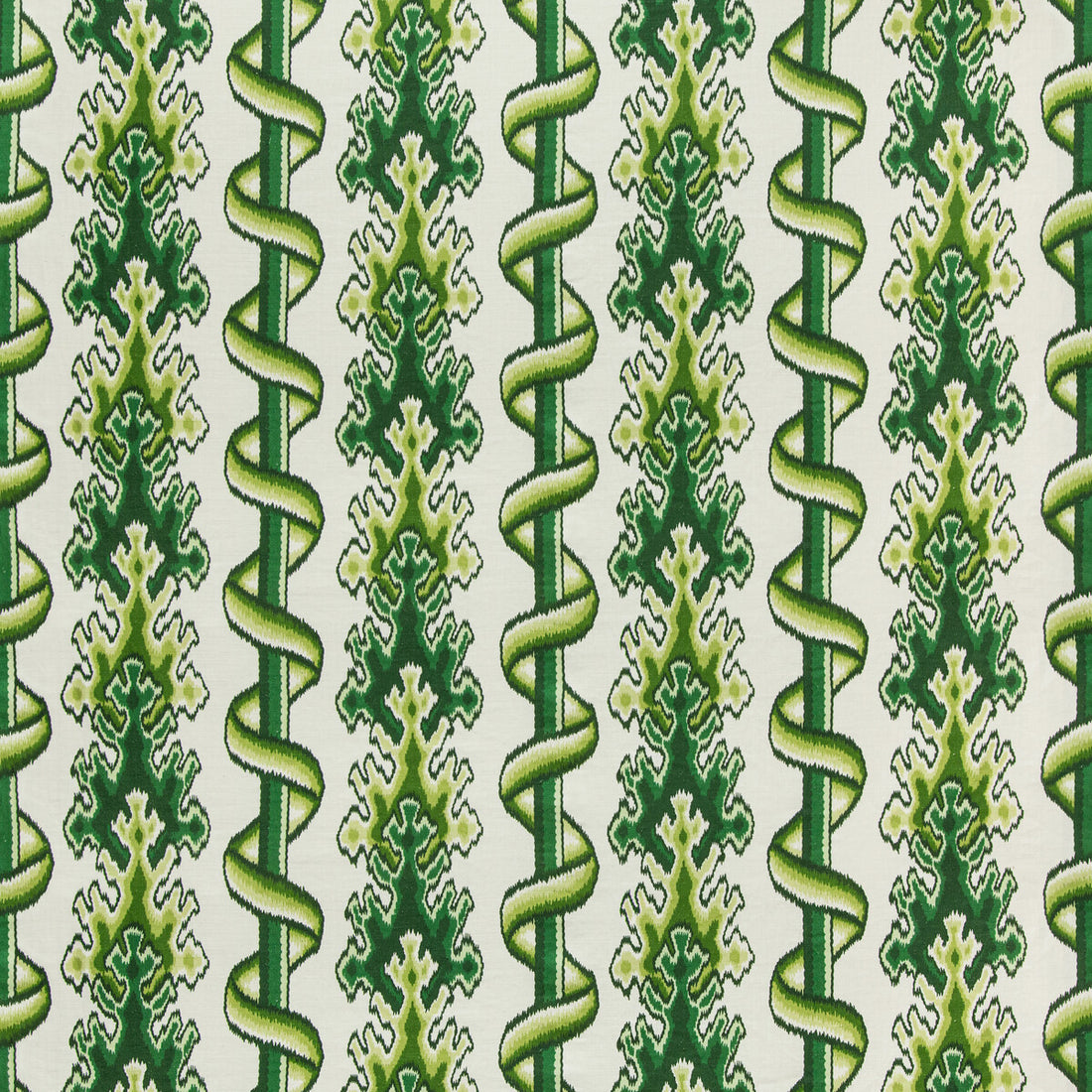 Montguyon Print fabric in leaf/aloe color - pattern 8020102.303.0 - by Brunschwig &amp; Fils in the Grand Bazaar collection