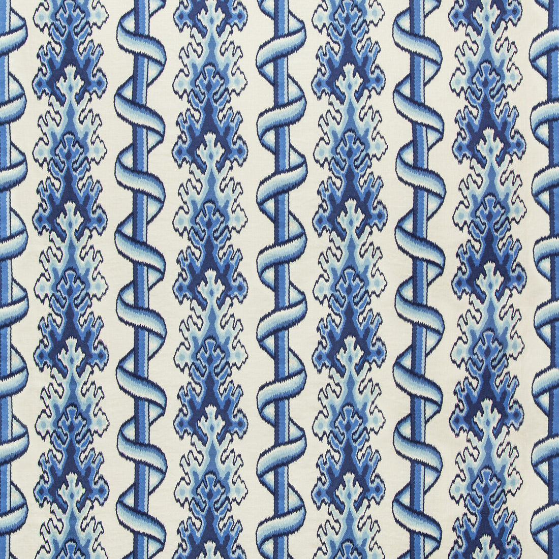 Montguyon Print fabric in blue/sky color - pattern 8020102.515.0 - by Brunschwig &amp; Fils in the Grand Bazaar collection