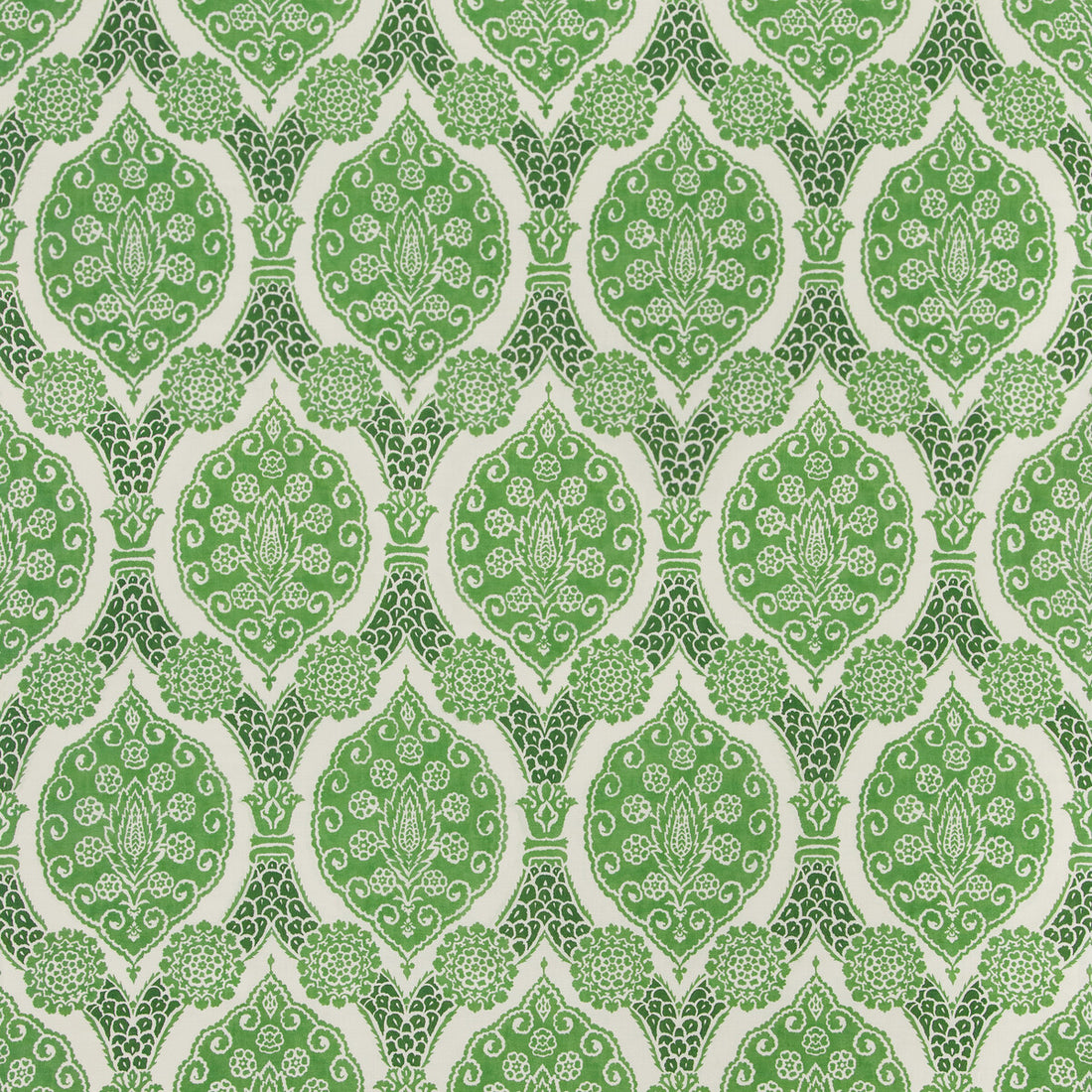 Sufera Print fabric in leaf color - pattern 8020103.3.0 - by Brunschwig &amp; Fils in the Grand Bazaar collection