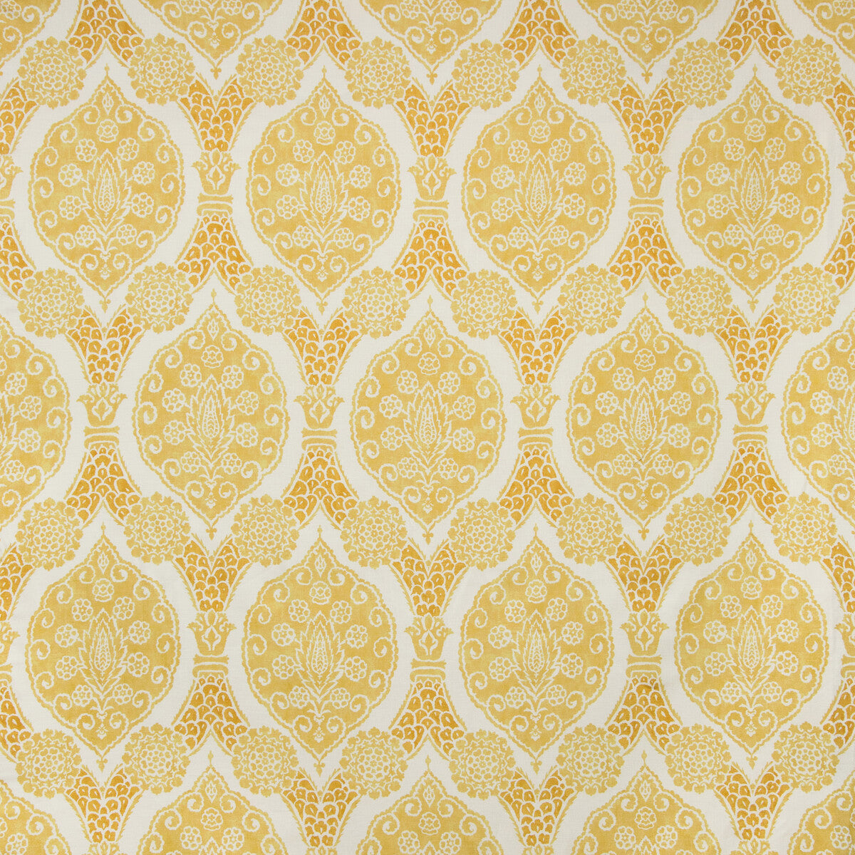 Sufera Print fabric in canary color - pattern 8020103.40.0 - by Brunschwig & Fils in the Grand Bazaar collection