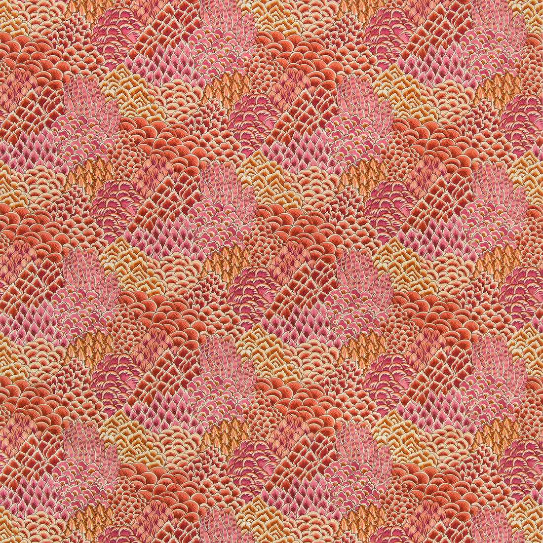 Katibi Print fabric in pink color - pattern 8020104.712.0 - by Brunschwig &amp; Fils in the Grand Bazaar collection