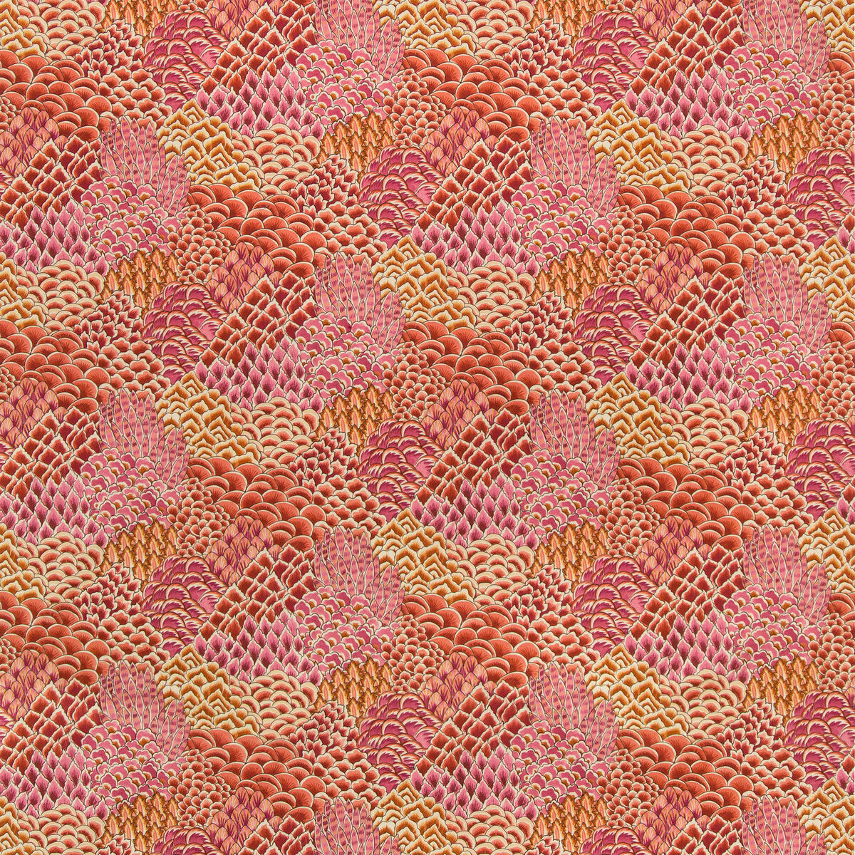 Katibi Print fabric in pink color - pattern 8020104.712.0 - by Brunschwig & Fils in the Grand Bazaar collection