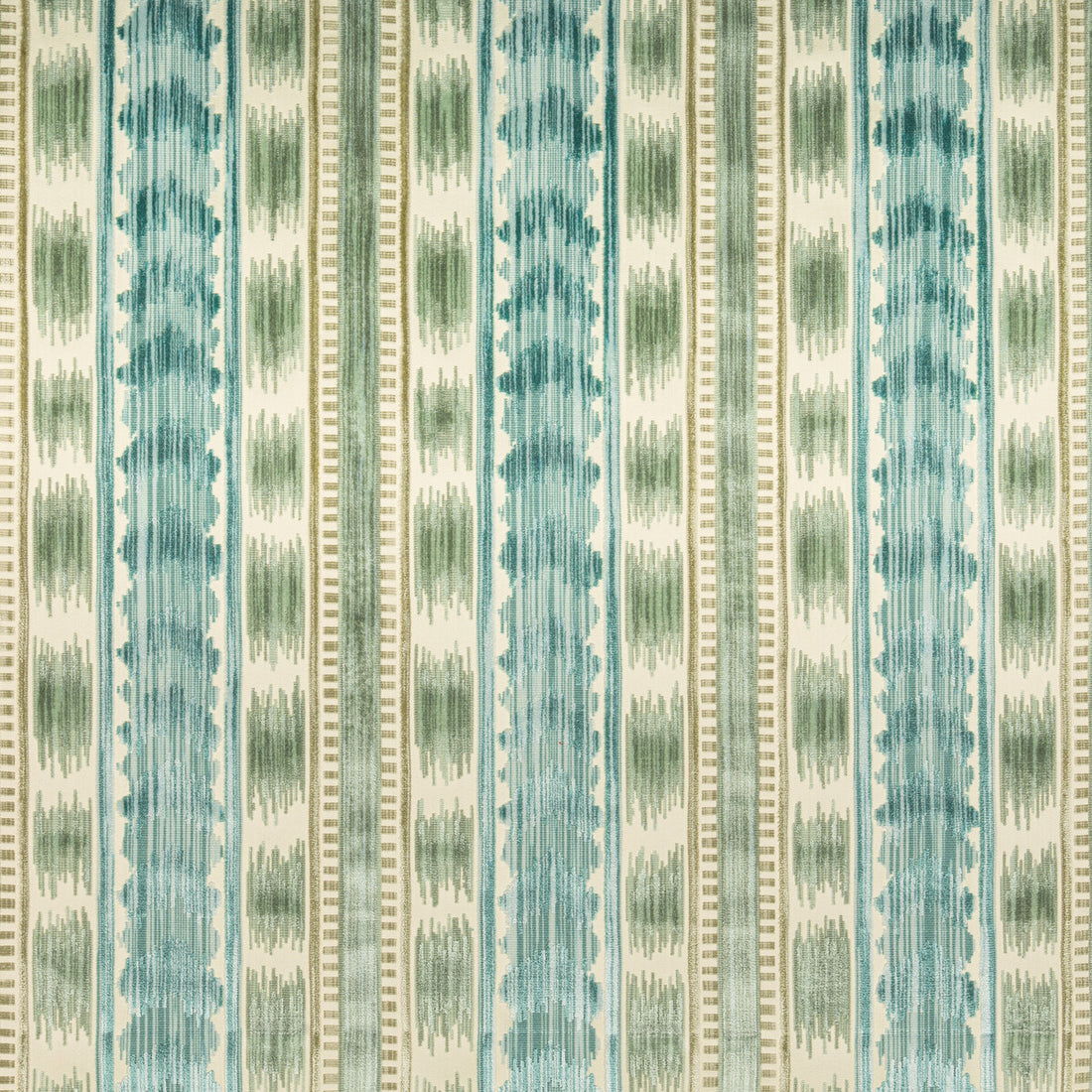 Bayeaux Velvet fabric in aqua color - pattern 8020117.133.0 - by Brunschwig &amp; Fils in the Chaumont Velvets collection
