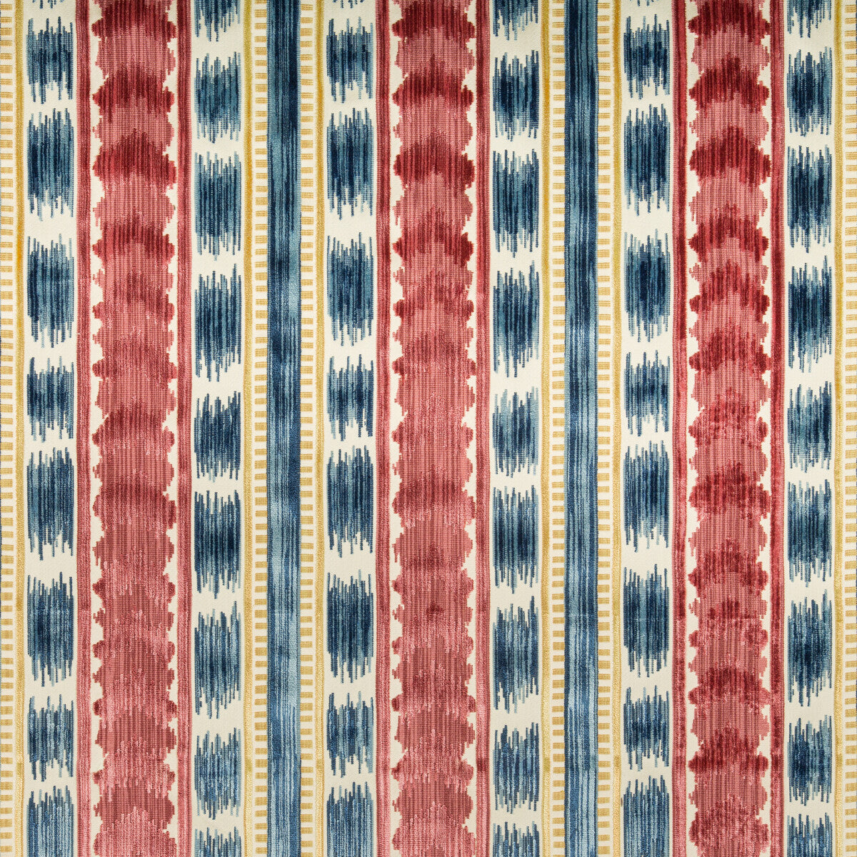 Bayeaux Velvet fabric in red color - pattern 8020117.195.0 - by Brunschwig & Fils in the Chaumont Velvets collection