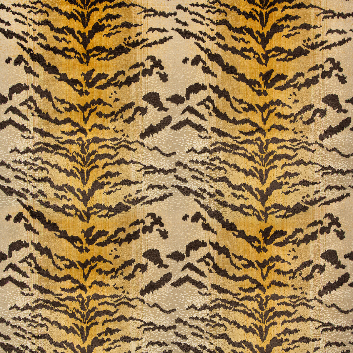 Le Tigre Velvet fabric in cognac color - pattern 8020118.46.0 - by Brunschwig & Fils in the Chaumont Velvets collection