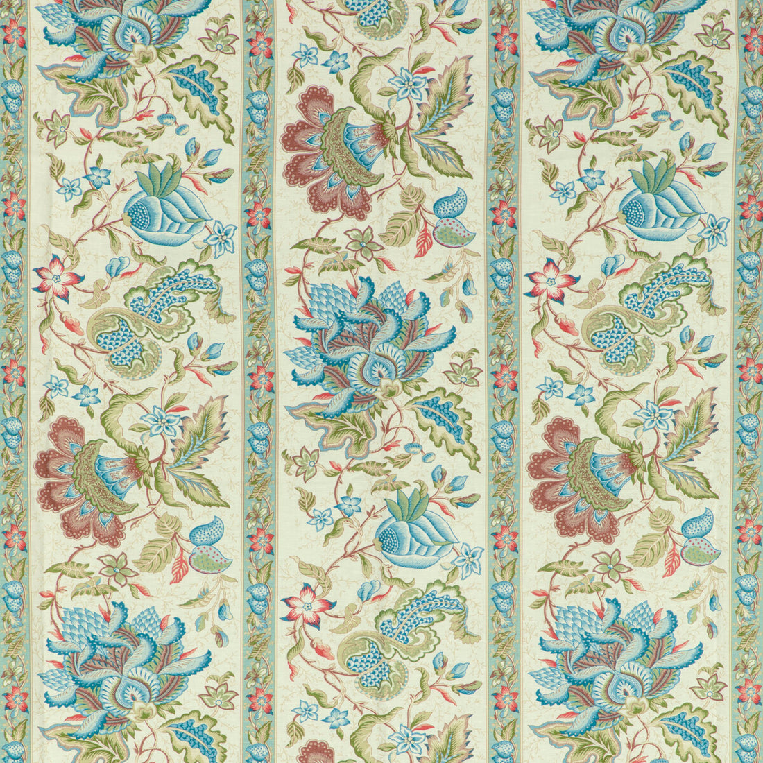 Montflours Print fabric in multi color - pattern 8020120.137.0 - by Brunschwig &amp; Fils in the Louverne collection