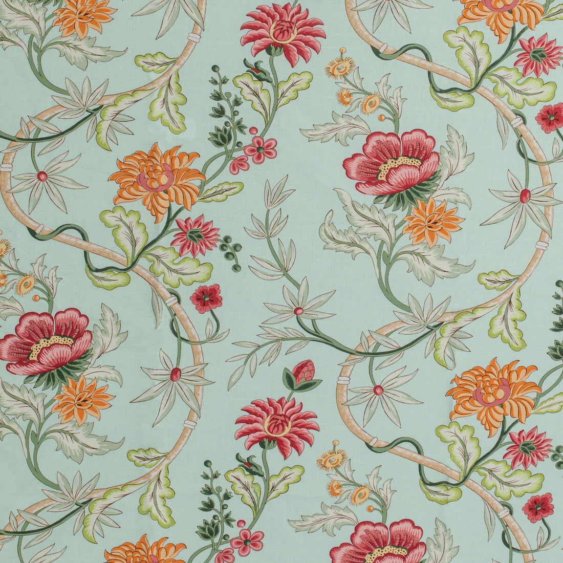Veronique Print fabric in opal color - pattern 8020122.1537.0 - by Brunschwig &amp; Fils in the Louverne collection