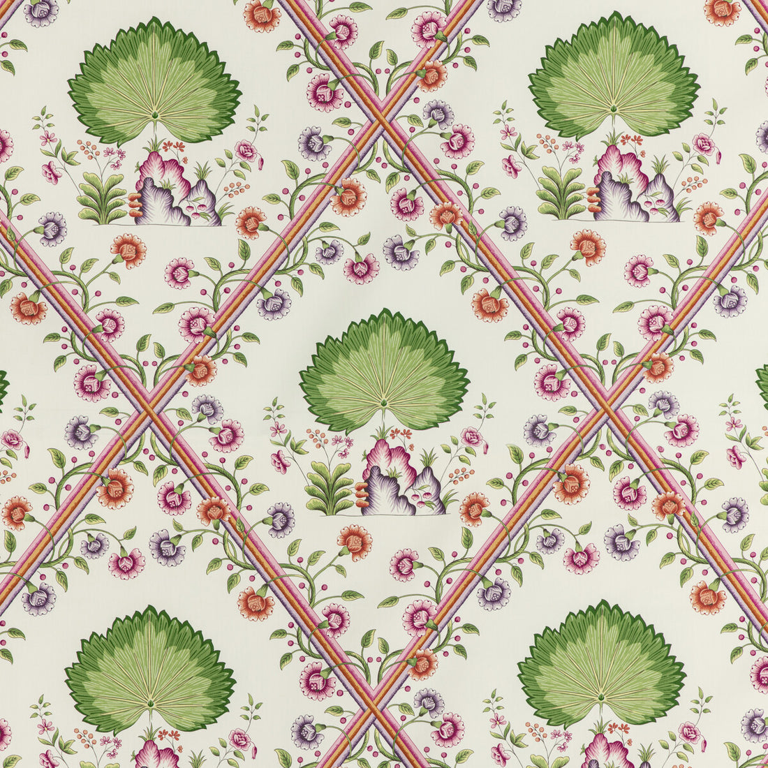 Loire Print fabric in spring color - pattern 8020123.3127.0 - by Brunschwig &amp; Fils in the Louverne collection