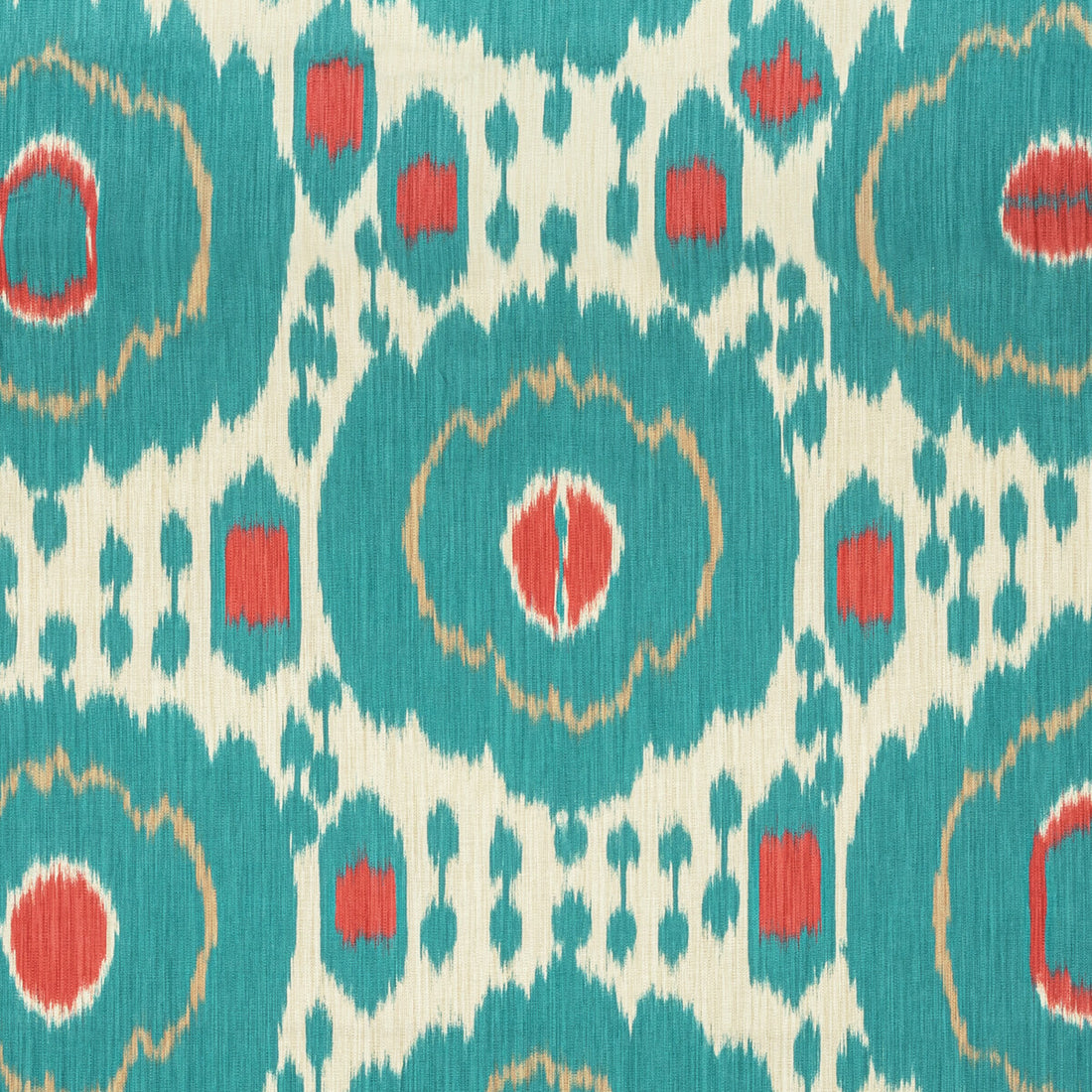 Mayenne Print fabric in aqua color - pattern 8020125.3519.0 - by Brunschwig &amp; Fils in the Louverne collection