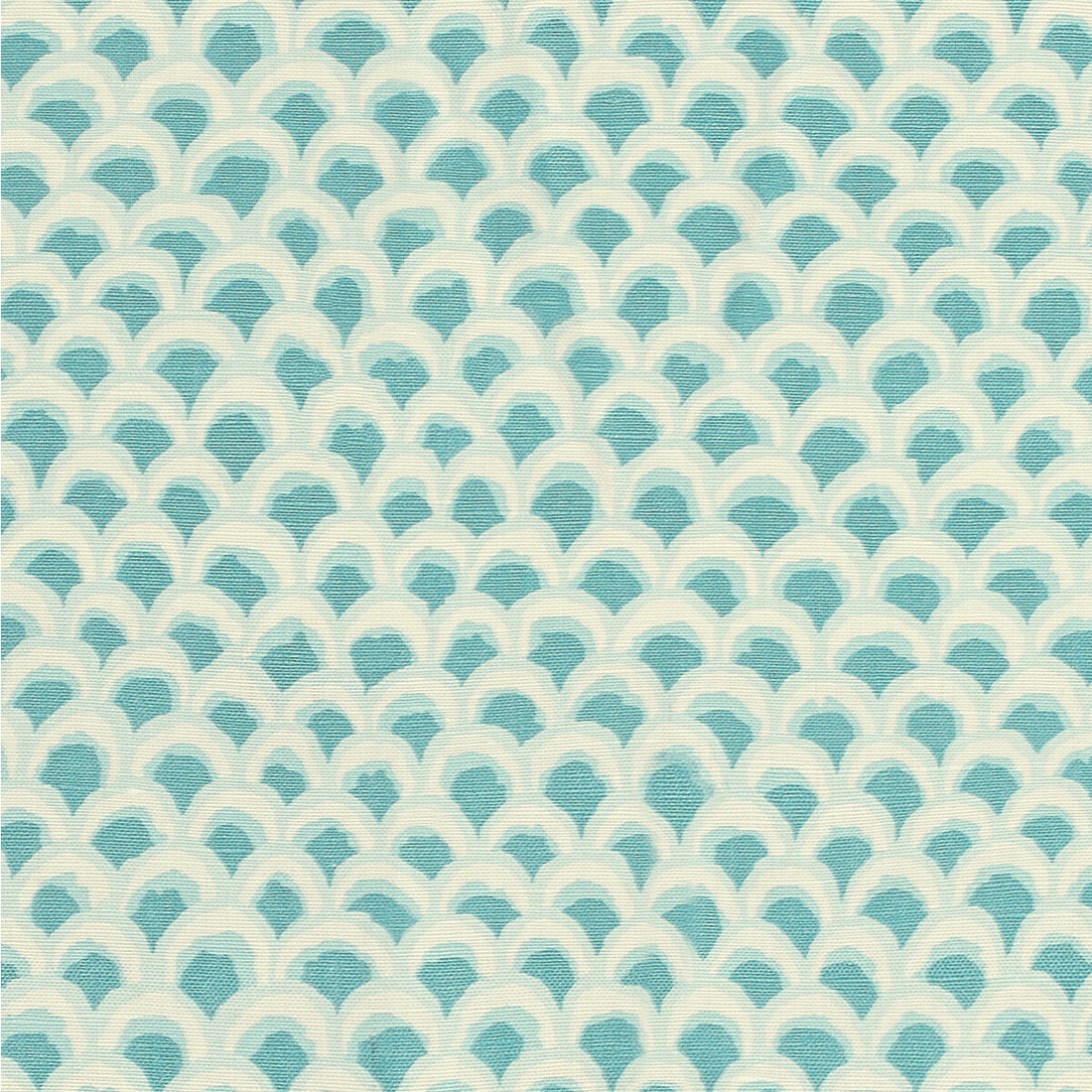 Pave II Print fabric in aqua color - pattern 8020126.113.0 - by Brunschwig &amp; Fils in the Louverne collection