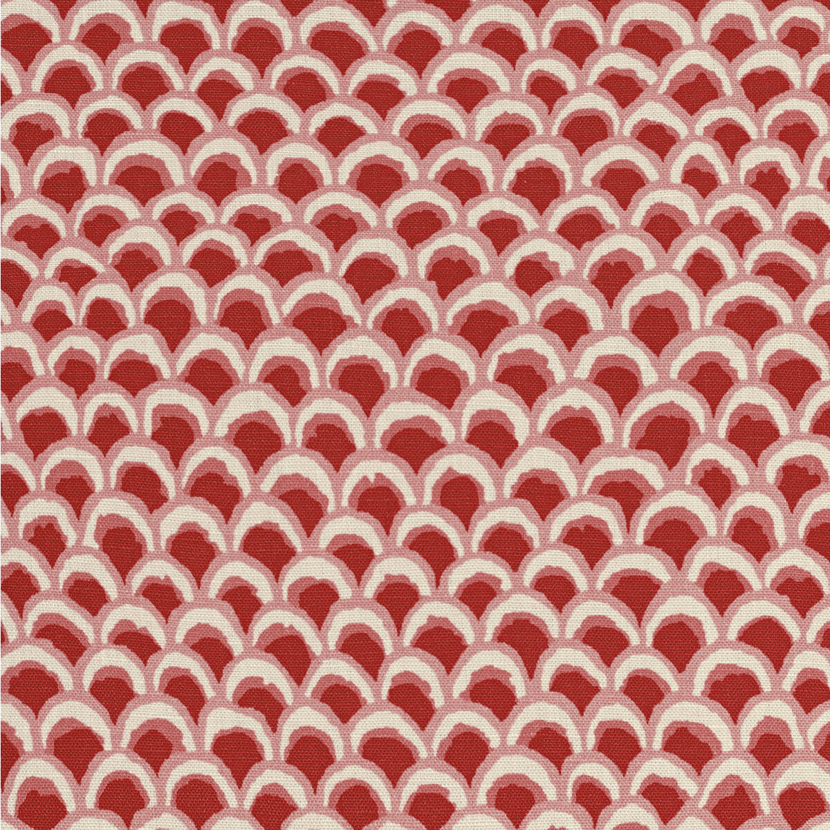 Pave II Print fabric in red color - pattern 8020126.19.0 - by Brunschwig & Fils in the Louverne collection