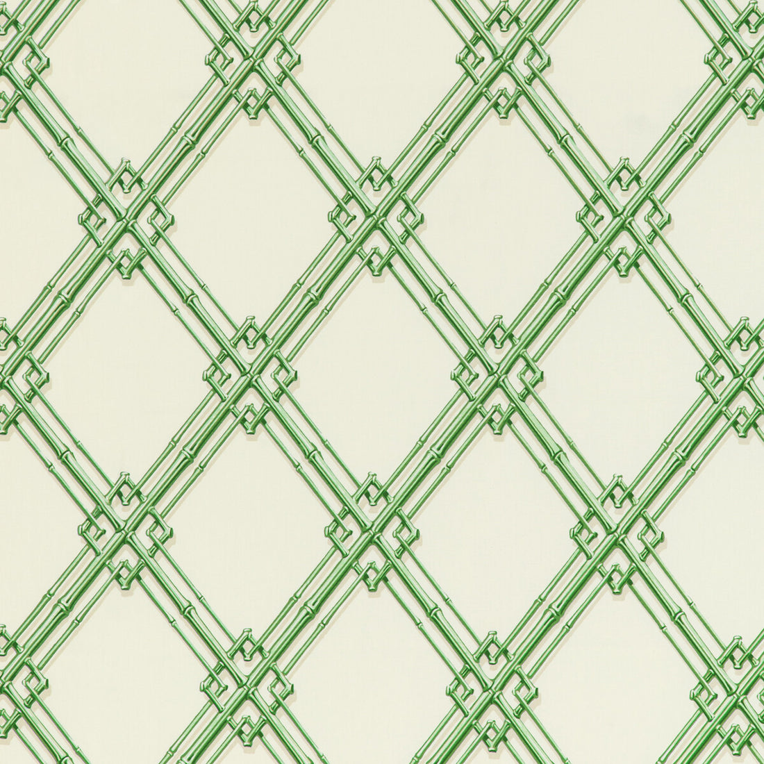 Le Bambou Print fabric in green color - pattern 8020127.3.0 - by Brunschwig &amp; Fils in the Louverne collection