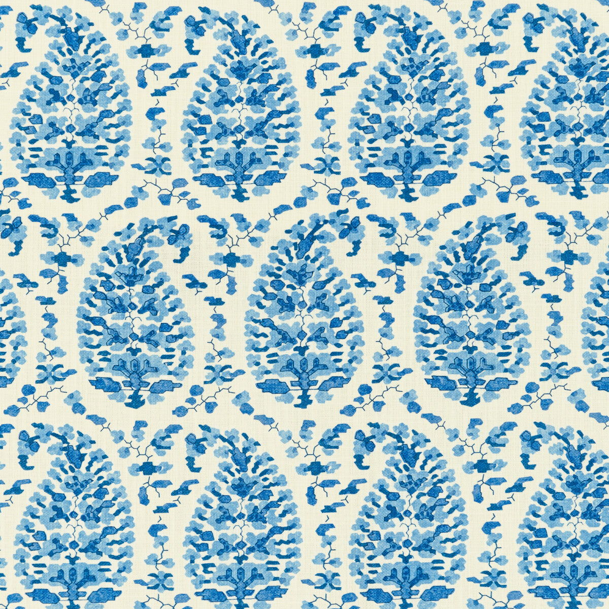 Rougier Print fabric in blue color - pattern 8020130.5.0 - by Brunschwig &amp; Fils in the En Vacances II collection