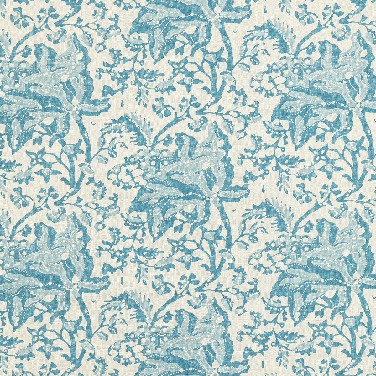 Weymouth Print fabric in aqua color - pattern 8022102.1313.0 - by Brunschwig & Fils in the Manoir collection