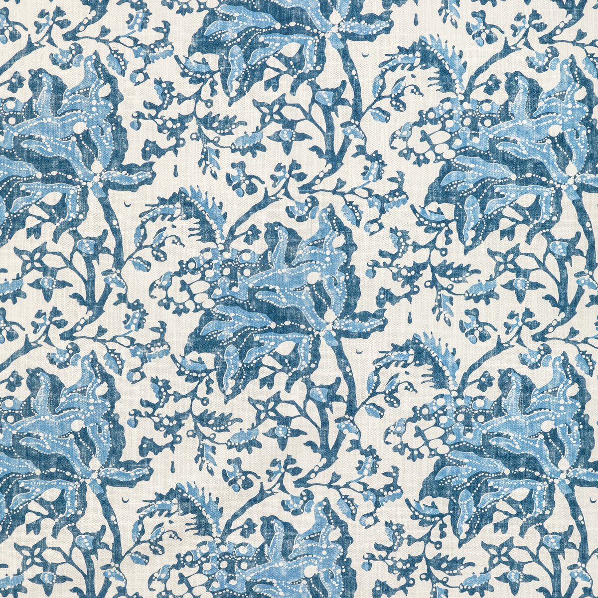 Weymouth Print fabric in indigo color - pattern 8022102.550.0 - by Brunschwig & Fils in the Manoir collection