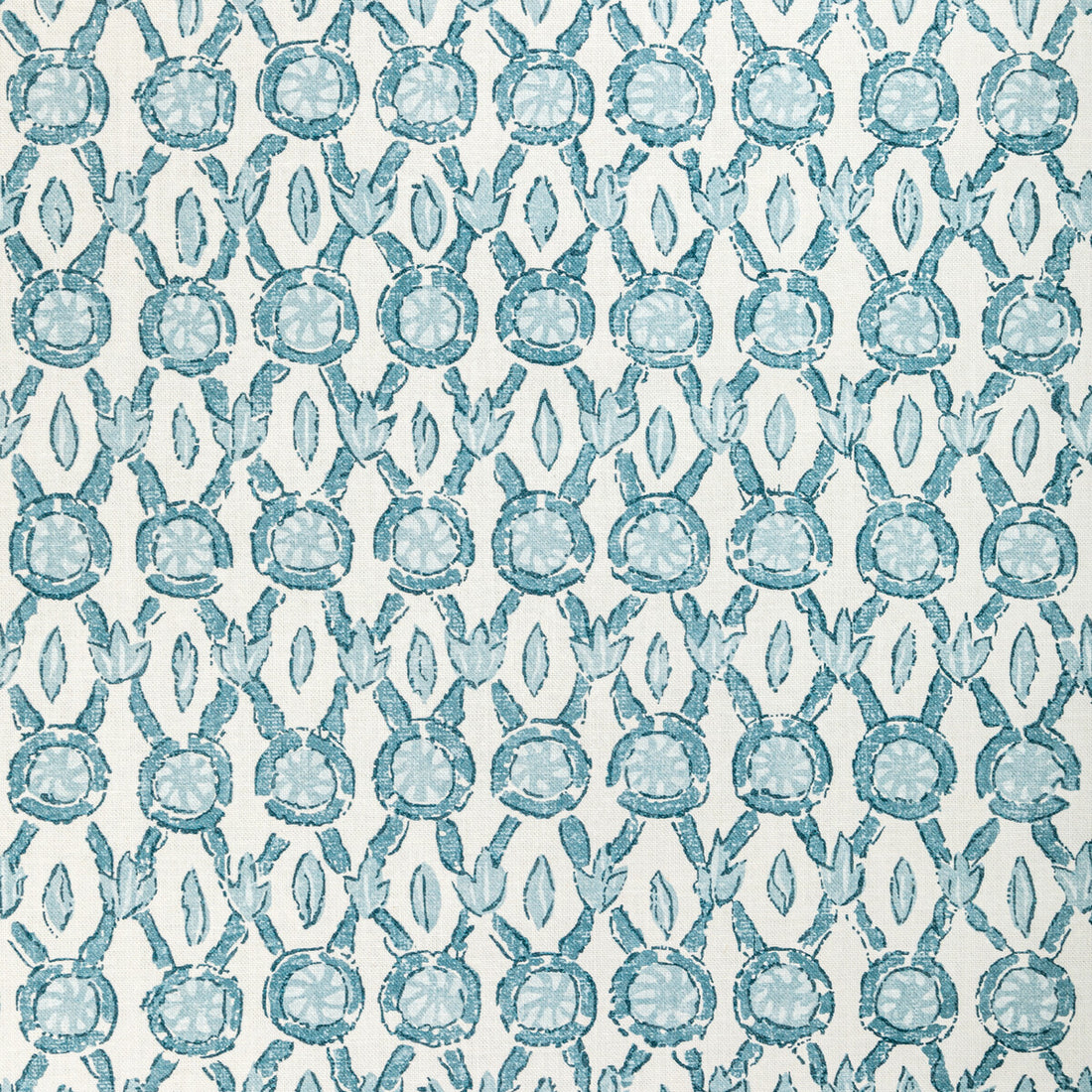 Galon Print fabric in aqua color - pattern 8022103.1313.0 - by Brunschwig &amp; Fils in the Manoir collection