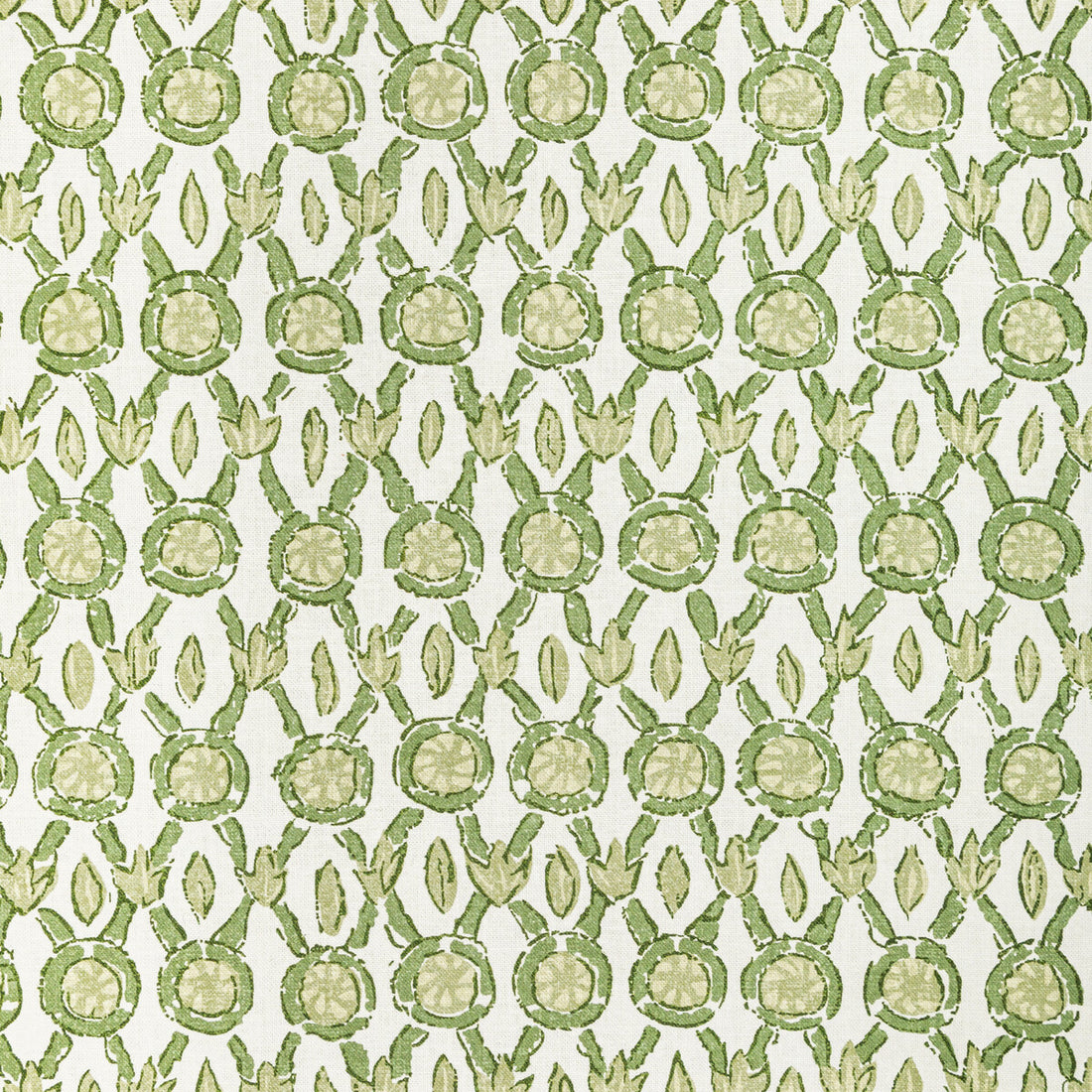 Galon Print fabric in leaf color - pattern 8022103.33.0 - by Brunschwig &amp; Fils in the Manoir collection