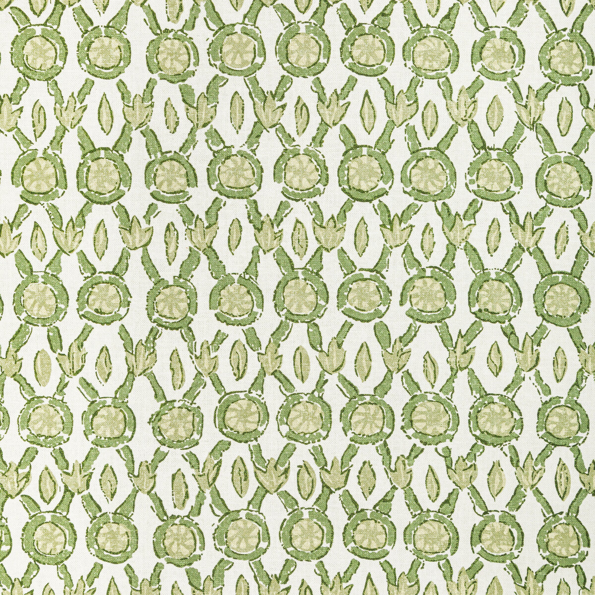 Galon Print fabric in leaf color - pattern 8022103.33.0 - by Brunschwig & Fils in the Manoir collection