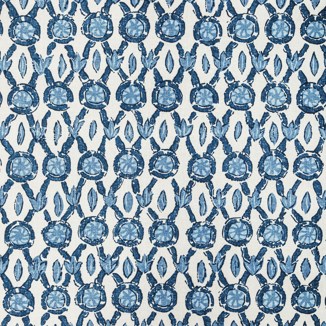 Galon Print fabric in blue color - pattern 8022103.55.0 - by Brunschwig &amp; Fils in the Manoir collection