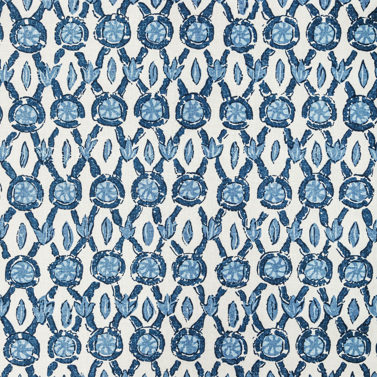 Galon Print fabric in blue color - pattern 8022103.55.0 - by Brunschwig & Fils in the Manoir collection