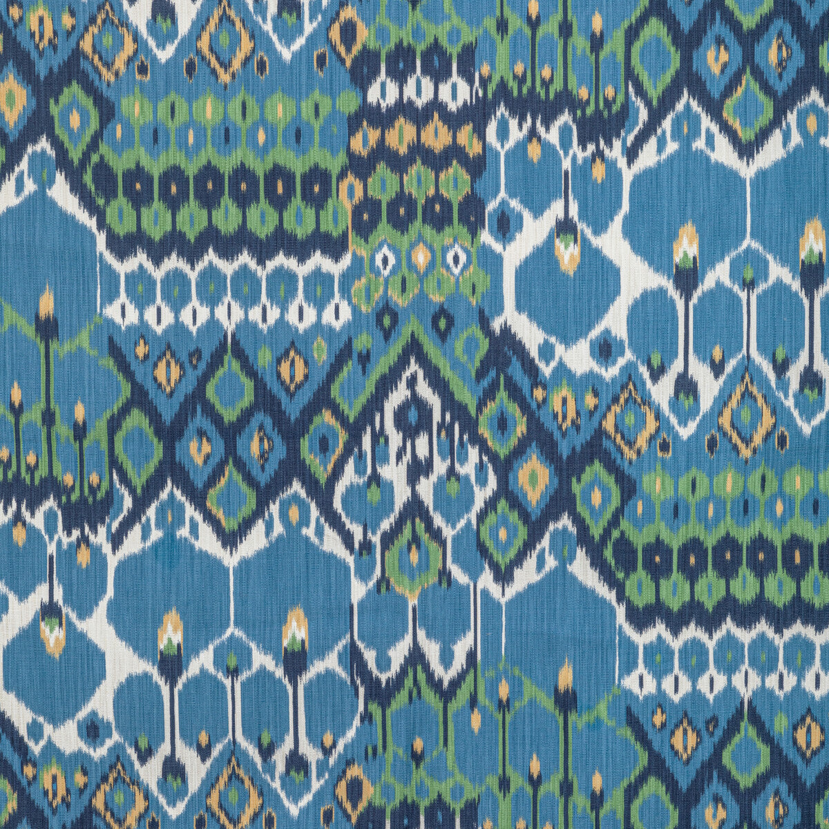 Bonnieux Print fabric in blue/leaf color - pattern 8022104.53.0 - by Brunschwig & Fils in the Manoir collection