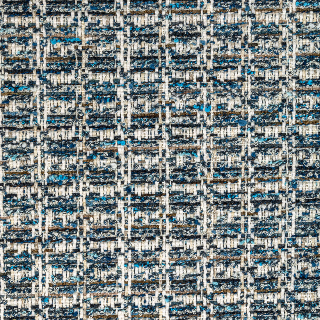 Kerlin Texture fabric in blue color - pattern 8022113.5.0 - by Brunschwig &amp; Fils in the Lorient Weaves collection