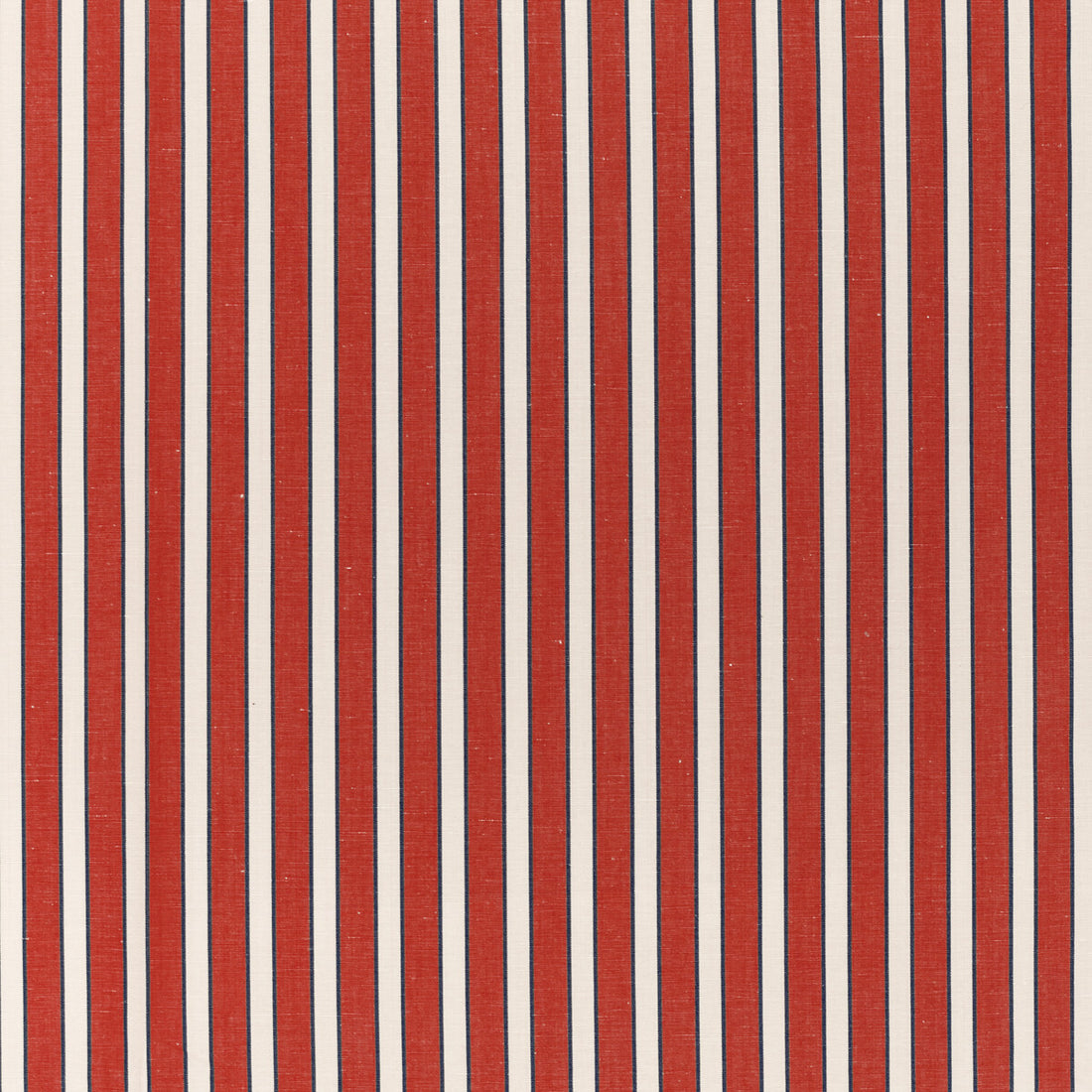 Rouen Stripe fabric in red color - pattern 8022117.195.0 - by Brunschwig &amp; Fils in the Normant Checks And Stripes II collection