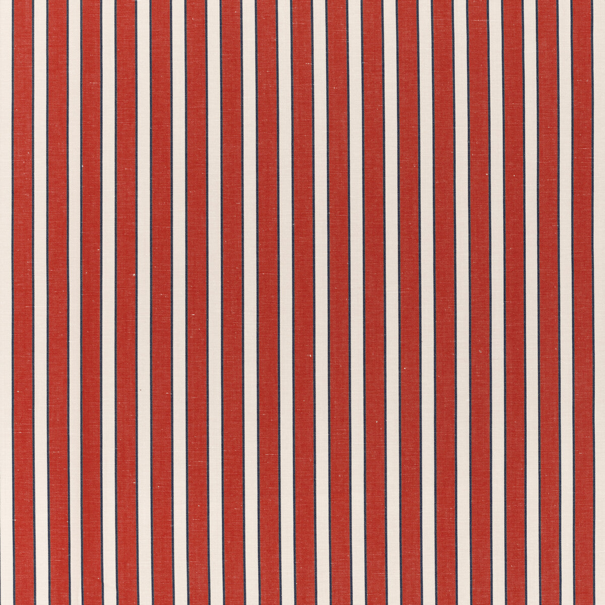 Rouen Stripe fabric in red color - pattern 8022117.195.0 - by Brunschwig & Fils in the Normant Checks And Stripes II collection