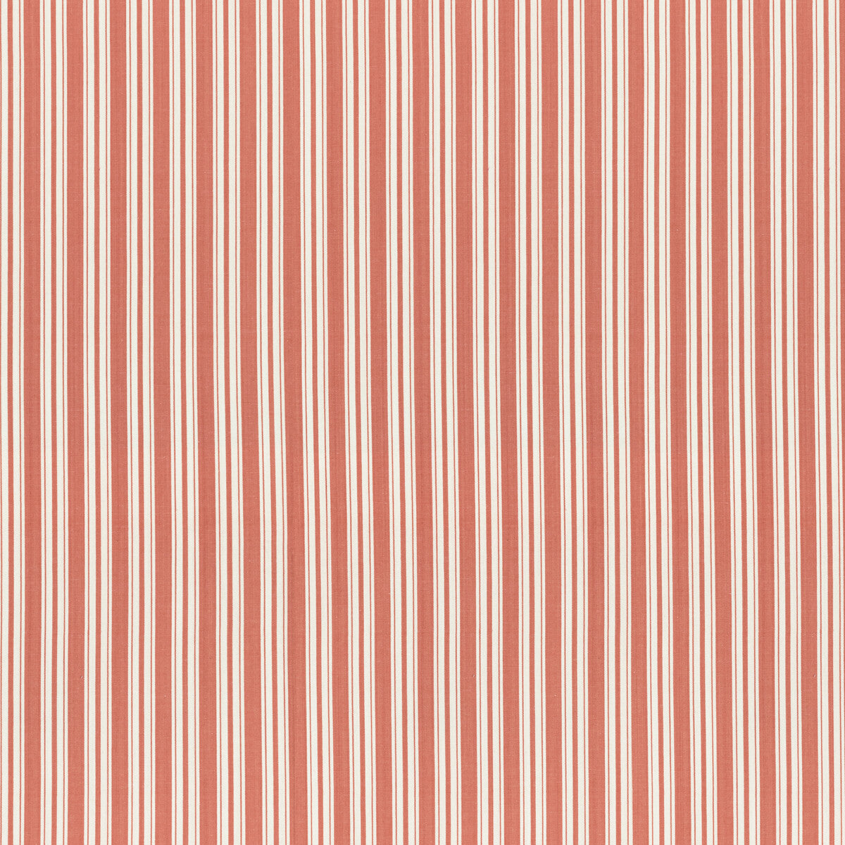 Selune Stripe fabric in melon color - pattern 8022118.12.0 - by Brunschwig & Fils in the Normant Checks And Stripes II collection