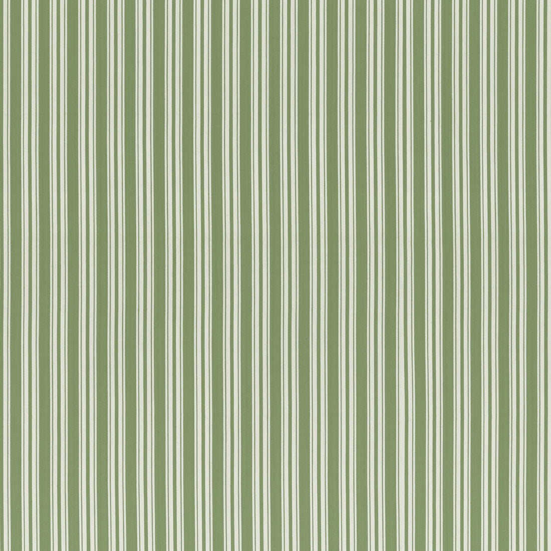 Selune Stripe fabric in green color - pattern 8022118.3.0 - by Brunschwig &amp; Fils in the Normant Checks And Stripes II collection