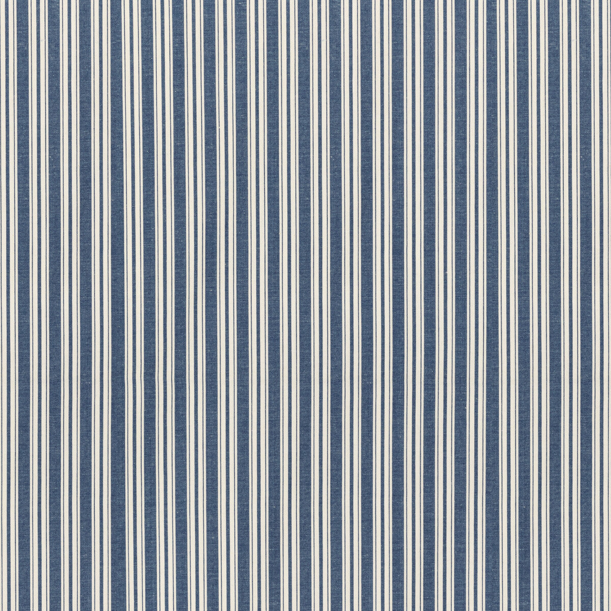 Selune Stripe fabric in navy color - pattern 8022118.50.0 - by Brunschwig & Fils in the Normant Checks And Stripes II collection