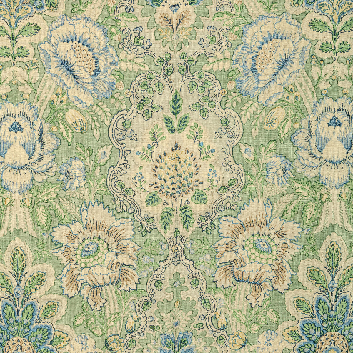 Carvallo Print fabric in celery color - pattern 8022119.3.0 - by Brunschwig & Fils