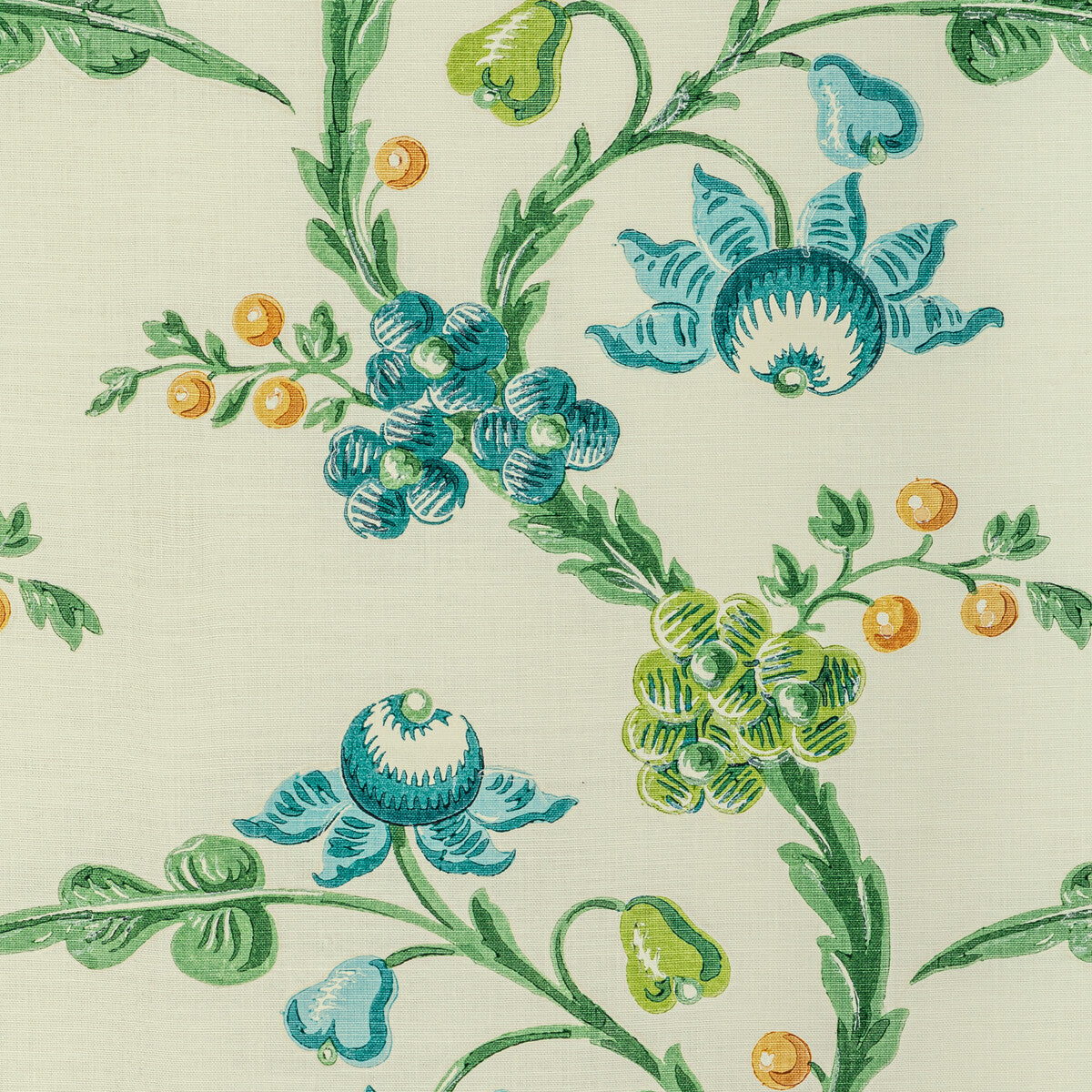 Le Brun Print fabric in pool color - pattern 8022121.13.0 - by Brunschwig & Fils