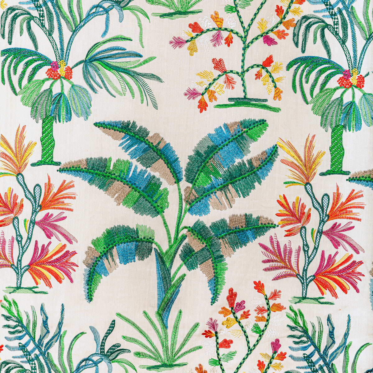 Martil Emb fabric in jewel color - pattern 8022134.530.0 - by Brunschwig & Fils in the Majorelle collection