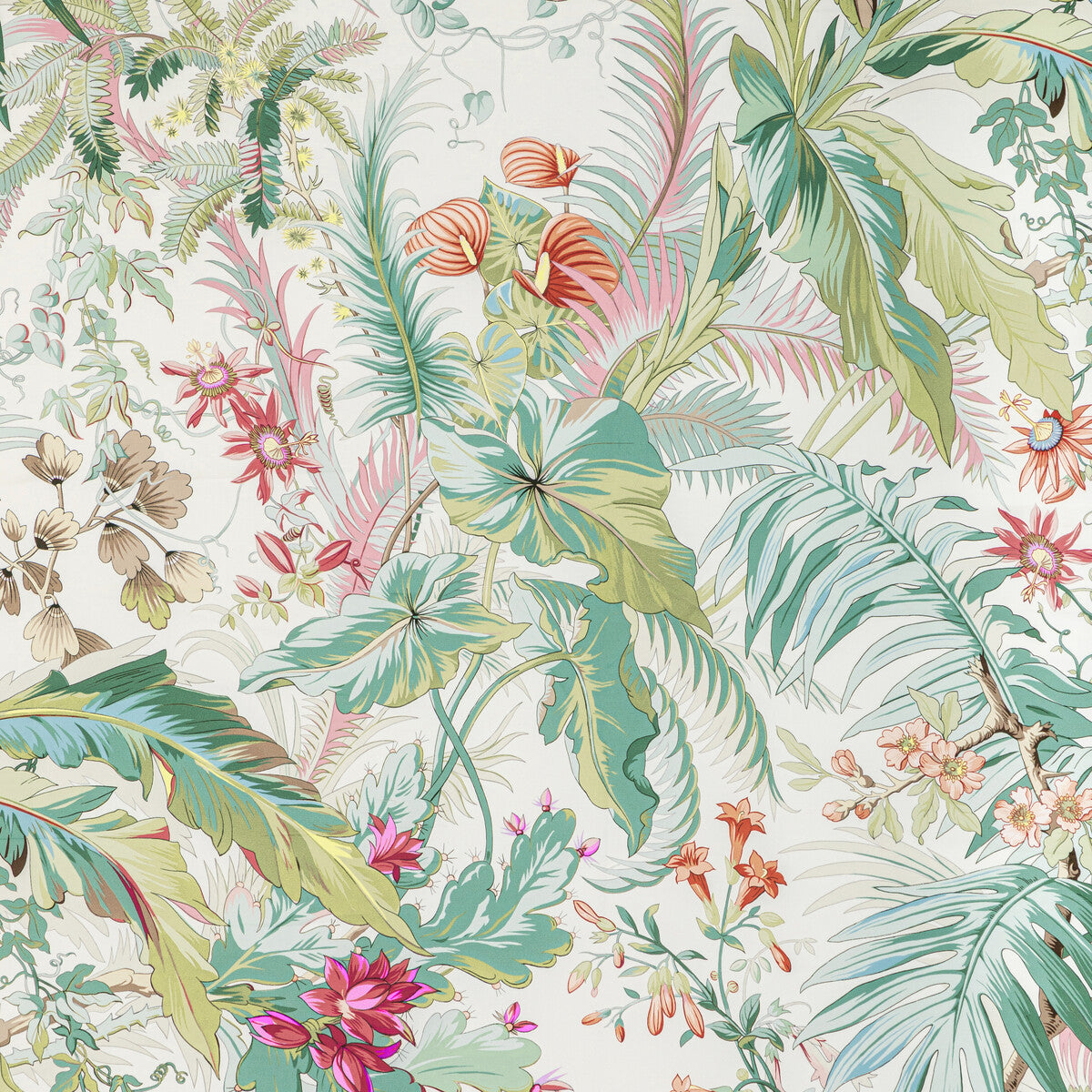 Majorelle Print fabric in lilac color - pattern 8022136.517.0 - by Brunschwig & Fils in the Majorelle collection