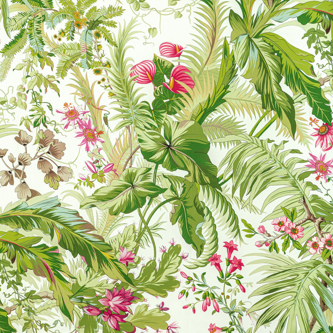 Majorelle Print fabric in spring color - pattern 8022136.73.0 - by Brunschwig &amp; Fils in the Majorelle collection
