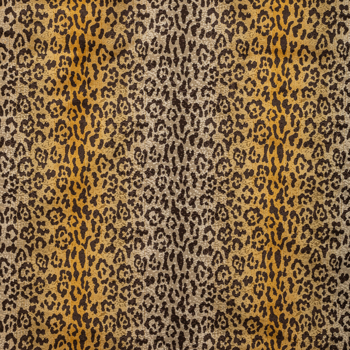 Le Felin Velvet fabric in cognac color - pattern 8022140.46.0 - by Brunschwig & Fils in the Majorelle collection