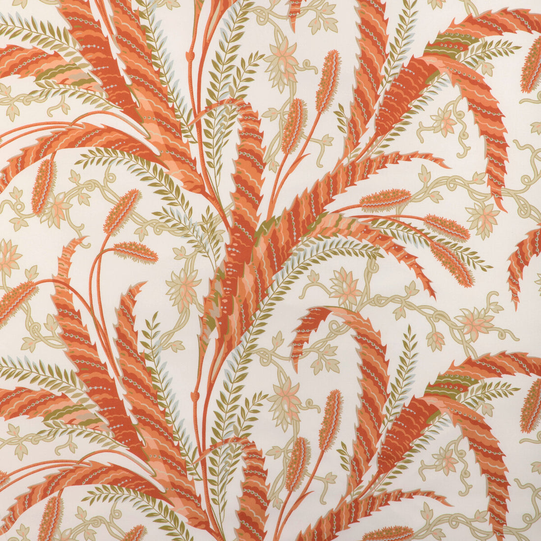 Vernay Print fabric in apricot color - pattern 8023101.12.0 - by Brunschwig &amp; Fils in the Cadenet collection