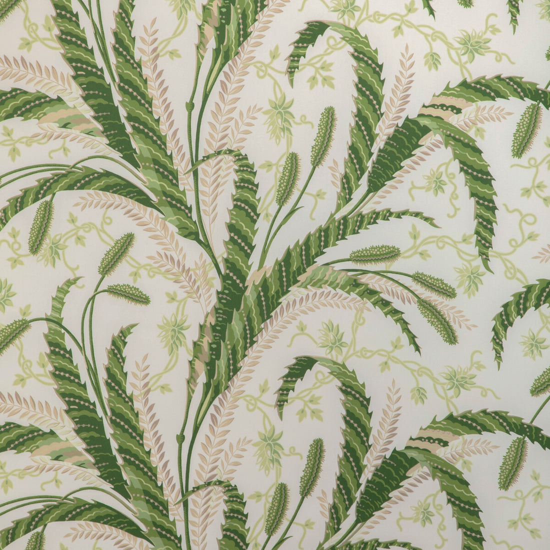 Vernay Print fabric in green color - pattern 8023101.3.0 - by Brunschwig &amp; Fils in the Cadenet collection