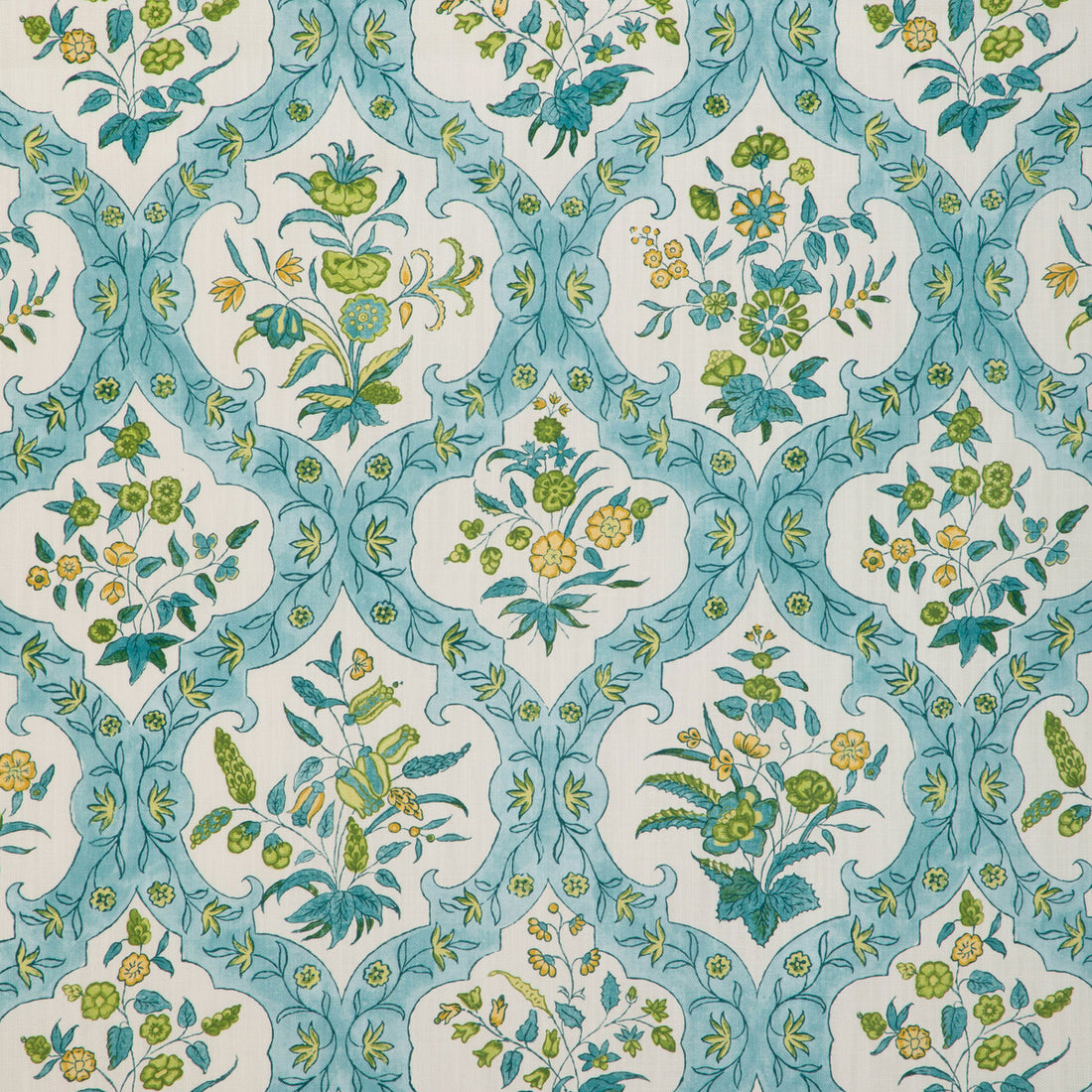Ventoux Print fabric in aqua color - pattern 8023102.313.0 - by Brunschwig &amp; Fils in the Cadenet collection
