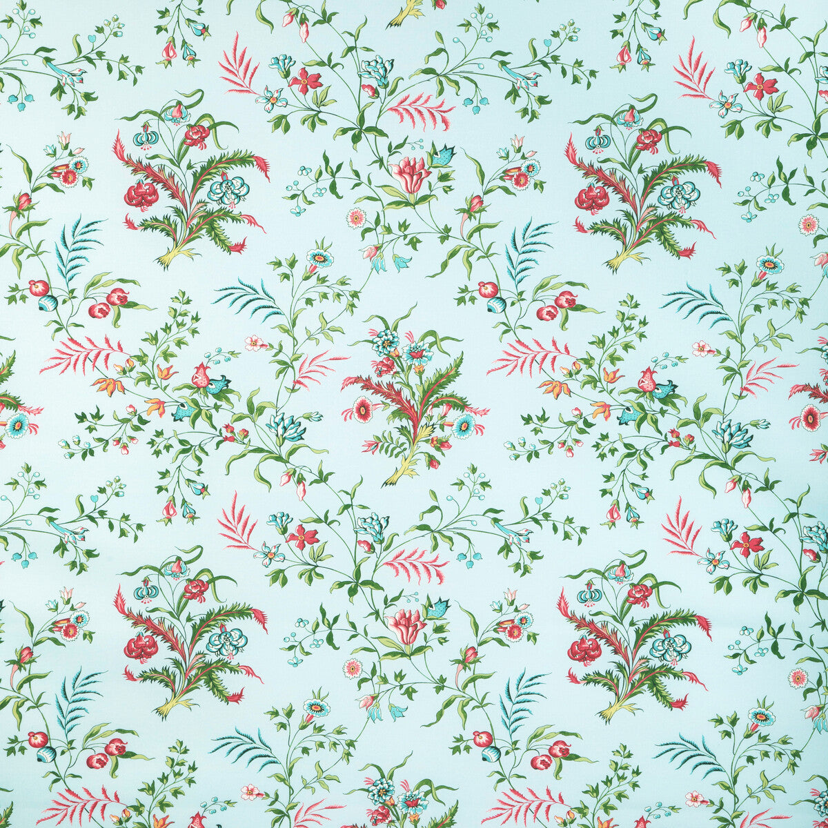 Chancay Print fabric in sky/leaf color - pattern 8023107.153.0 - by Brunschwig & Fils in the Cadenet collection