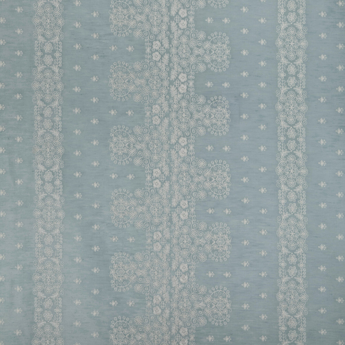 Coulet Sheer fabric in sky color - pattern 8023109.15.0 - by Brunschwig &amp; Fils in the Anduze Embroideries collection