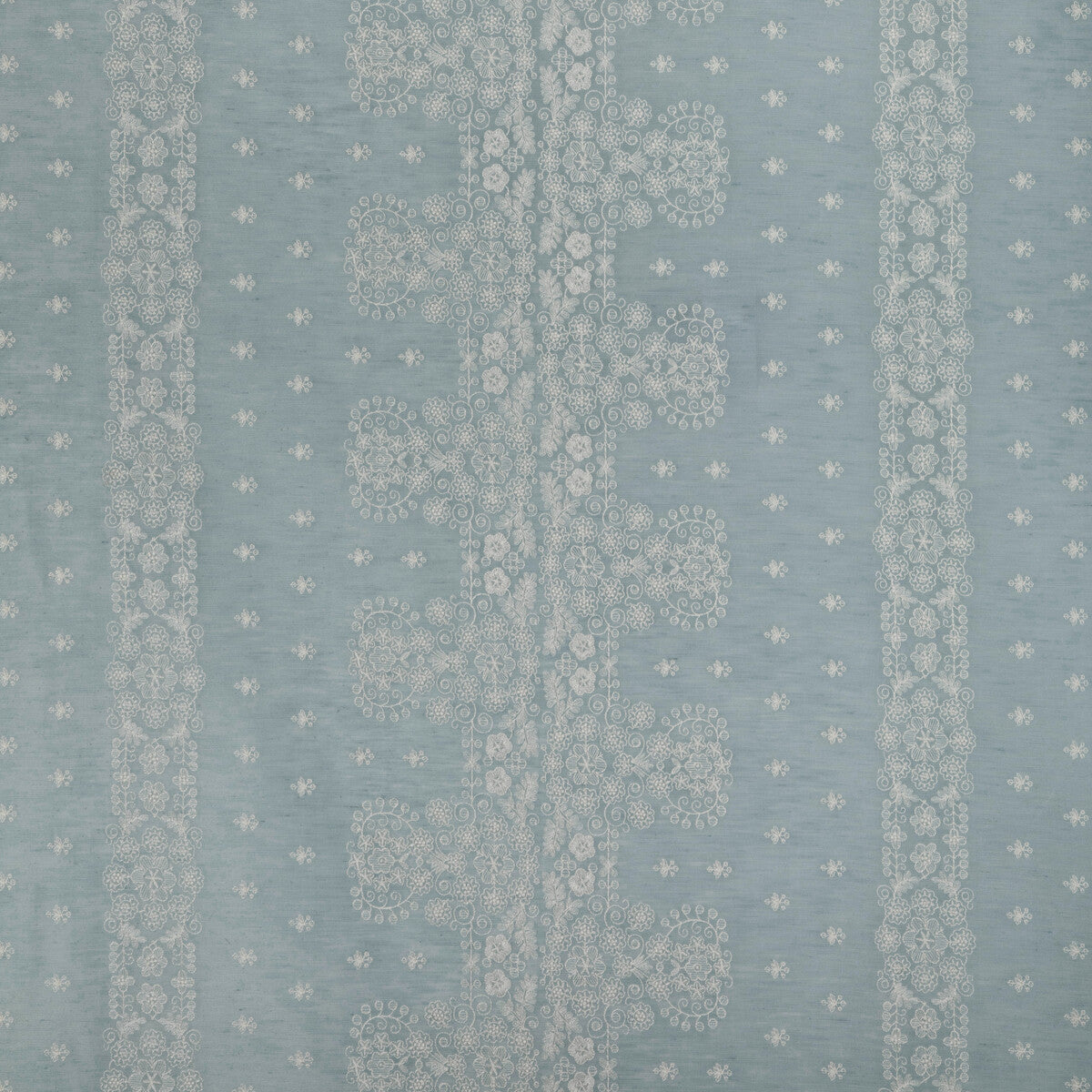 Coulet Sheer fabric in sky color - pattern 8023109.15.0 - by Brunschwig & Fils in the Anduze Embroideries collection