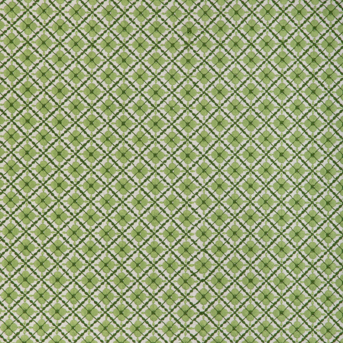 Ines Emb fabric in leaf color - pattern 8023119.330.0 - by Brunschwig &amp; Fils in the Anduze Embroideries collection